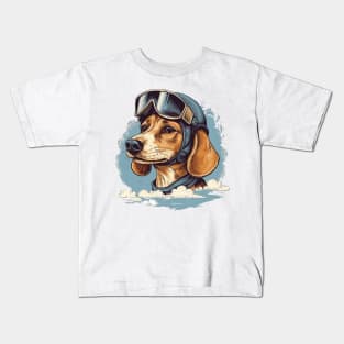 Aviator dog Kids T-Shirt